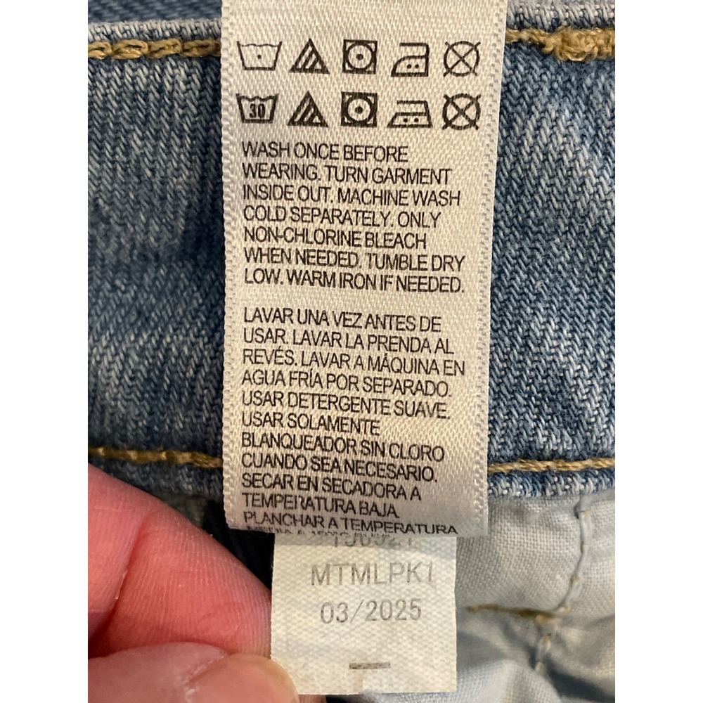 Aeropostale Jeans Women's 12 Blue New High Rise Wide Leg Non-Stretch Denim New - Picture 11 of 15